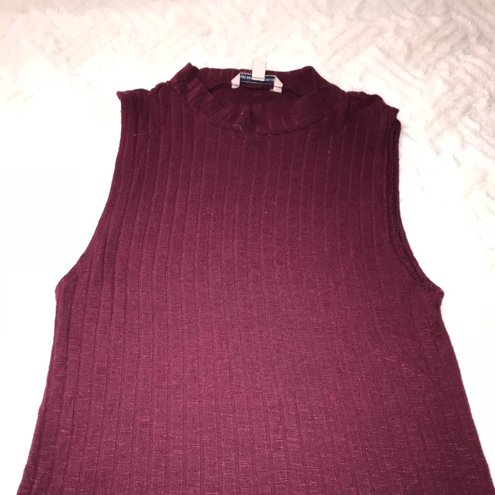 Burgundy turtle neck